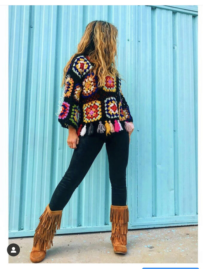 italiano Asesino Centralizar Jersey Crochet Hippie - AGOTADOS - COLECCIÓN - Carol Bohemian Style
